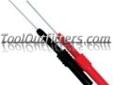 Electronic Specialties 142-5 ESI142-5 Flexible Automotive Back Probe Pins
Features and Benefits:
Flexible 1.5 inch silicon pins provide easy back probing connections for DMM and Scope measurements
Flexible silicon bends for difficult areas
Great for