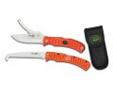 "
Outdoor Edge Cutlery Corp FCB-30 Flip N' Blaze / Saw Combo (Orange) - Box
The Flip nâ Zip Combo with easy to locate blaze orange handle. Both skinning and gutting blades open, close and lock independently. Ergonomic rubberized Kraton handles with