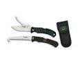 "
Outdoor Edge Cutlery Corp FC-30C Flip N' Zip Clampack
The most compact, folding knife-saw combo. Double blade Flip n' Zip plus 4.5"" triple ground wood/bone saw.
Both skinning and gutting blades open, close and lock independently. Ergonomic rubberized