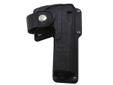 Fobus Holster- Type: Roto Belt- Color: Black- Right HandFeatures- Up to 1 3/4" Belt- Accommodates accessories mounted on frame rails or trigger guards.- Retention provided by leather thumb strap and muzzle stud.- Lightweight, reinforced construction.-