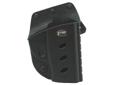 The new E2 series features one-piece holster body construction, and like all FOBUS Holsters, the Evolution, is lightweight and includes steel reinforced rivet attachment and a protective sight channel. The paddle also includes a rubberized insert to