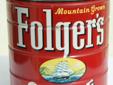 Folgers 3lb Coffee Tin $35. This can is copyright 1959. The 3lb size is much harder to find than the 1 & 2 pound tins. This is in excellent condition with the lid.
If you're a tin collector, it's worth the drive to Castle Rock to come check out our