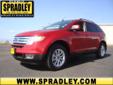 Spradley Auto Network
2828 Hwy 50 West, Â  Pueblo, CO, US -81008Â  -- 888-906-3064
2010 Ford Edge SEL
Call For Price
CALL NOW!! To take advantage of special internet pricing. 
888-906-3064
About Us:
Â 
Spradley Barickman Auto network is a locally, family
