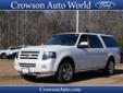 2010 Ford Expedition EL Limited $22,594
Crowson Auto World
541 Hwy. 15 North
Louisville, MS 39339
(888)943-7265
Retail Price: Call for price
OUR PRICE: $22,594
Stock: 7532P
VIN: 1FMJK1K58AEB57532
Body Style: 4x2 Limited 4dr SUV
Mileage: 90,864
Engine: 8