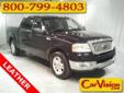CarVision
Click here for finance approval 
800-799-4803
2004 Ford F-150 Lariat
Call For Price
Â 
Contact Internet Sales at: 
800-799-4803 
OR
Click to see more photos of Beautiful vehicle
Engine:
5.4L V8 EFI 24V
Transmission:
4-Speed Automatic with