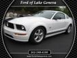 Make: Ford
Model: Mustang
Color: Performance White Clearcoat
Year: 2007
Mileage: 30009
LOOK AT THIS BEAUTY! BOUGHT NEW HERE BY OUR MASTER TECHNICIAN! ONE-OWNER, PERFECT AUTO-CHECK REPORT AND GREAT FINANCE OPTIONS ALL IN ONE!! !! OUR MASTER TECH ONLY RAN