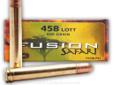 Federal's Fusion 458 Lott ammunition is designed for the ultimate safari hunt. When you're hunting dangerous game in Africa, be sure to go with a name you trust! Fusion bullets undergo an electro-chemical process which joins the core to the copper jacket