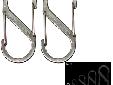 S-Biner - Stainless SteelSize #1 dimensions: 1.56" x .56" - Weight Rating: 5lbAll the Usefulness of a Single-Gated Carabiner...Times Two! Our unique, two-in-one S-Biner offers functionality for a nearly endless variety of uses.Made of high quality,