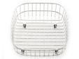 The Franke USA FDBA1614 Stainless Sink Dish Drainer Basket (16-Inch by 14-Inch) is the perfect partner when rolling up your sleeves to get those dirty dishes and utensils clean. The Franke USA dish basket is made of sturdy stainless steel and perfectly