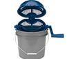The Quick and EZ Rotary Separator with Media Bucket allows the user to quickly seperate tumbling media from the cartridge cases. The media simply falls through the grill into the bucket leaving the cleaned brass available at your fingertips. The bucket