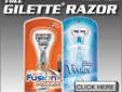FREE GILLETTE RAZOR FOR MEN AND WOMEN!
Whether you are a man or women, Gillette produces the best razors for the best
shaving experience. If you are interested in getting a free
Gillette Fusion Razor, or a free Gillette Venus razor for women
CLICK==>