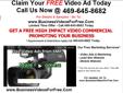 www.BusinessVideoForFree.com Our offer is honest and simple. As a new online marketing firm, we are offering a FREE VIDEO AD to help build our portfolio & client base. Required hosting fees start at $9 per month. This offer is now limited to the FIRST 500