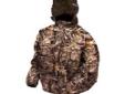 Pro Action? Camo Jacket made from Classic50? poly-pp hi-def non-woven camo material and Frogg ToggsÂ© quiet, tough and breathable non-woven tri-laminate material.Features:- Fully adjustable, attached tuck-away hood with zip closure- 1" waistband- 1" wrist