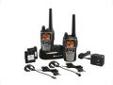"
Midland Radios GXT860VP4 FRS/GMRS 2-Way Radios 42 Channel/36 mile Ear/Mic Battery/Charger
The Midland GXT860VP4 42-Channel GMRS Radios feature NOAA weather and all hazard alerts. The radios are sold as a pair and feature 42 selectable channels with 22