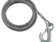 Winch Cable and Hook7/32" x 50' galvanized cable, 5,600 lb. breaking strength
Manufacturer: Fulton Performance
Model: WC750 0100
Condition: New
Availability: In Stock
Source: