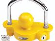 Universal Coupler LockUniversal trailer coupler lock, durable cast body, will fit most 1-7/8" and 2-5/16" couplers. Yellow body increases visibility
Manufacturer: Fulton Performance
Model: 63226
Condition: New
Price: $13.70
Availability: In Stock
Source: