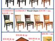 New restaurant furniture direct, we have wood chairs, metal chairs, 5 different types of table tops to choose from. Well sell them cheap and we stock them deep. Print this ad for additional 5% off. Call 626-502-3924 or leave a voicemail if I miss your