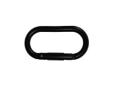 The ideal multi use carabiner.It is an oval-shaped carabiner with an aluminum body, straight, non-locking gate and snag-free, key-shaped nose. The oval shape spreads the weight throught the whole carabiner. It is a popular choice for industrial, sports