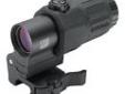 "
EOTech G33.STS G33 Magnifier with STS Black
The G33 magnifier is shorter and lighter than the G23. It offers an improved mount providing faster transitioning from 3x to 1x, tool free azimuth adjustment, larger field of view and an adjustable diopter for