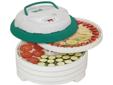 This dehydrator expands to 20 trays so you can dry large quantities all at once! 1000 watts of drying power means you can dry more, faster. Patented Converga-FlowÂ® fan forces heated air up the exterior pressurized chamber, then horizontally across each
