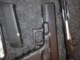 I have a Gen 3 Glock 17 with rear trijicon two dot night sights with a factory glock front sight (how i purchased gun from previous owner),i have about 550 rounds down range i am unsure of how many rounds the previous owner put throught it , comes with 2