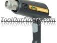 "
Mountain 34120 MTN7100 General Use Heat Gun
Features and Benefits:
Designed to combine high performance with exceptional value
The UltraHEATâ¢ heat gun features a specifically designed heating element tested at over twice the useful life of competitive