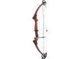 "
Genesis 10476 Genesis Original Bow Right Handed, Red, Bow Only
Genesis Original Bow Only
The Genesis System combines ""zero let-off"" with light draw weights (adjustable from 10 lbs. to 20 lbs.) to create a bow that covers all standard draw lengths and