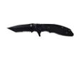 Rick Hinderer designed this matte black tanto blade featuring a dual thumbstud for one-handed opening and a finger flip that doubles as a finger guard. The Torch II contains G-10 inserts in the handle that ensure a safe, secure grip and includes a pocket