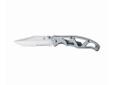 The Paraframe I is based on a minimal frame-lock design. It?s a beautifully simple, open frame knife with a serrated locking blade that is lightweight, easy to clean and opens effortlessly. Built with a smooth stainless steel handle and a clip for secure