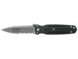 The Mini Covert is a member of Gerber's Applegate-Fairbairn folding knife family. Designed by Bill Harsey, the Mini Covert is a scaled down version of the original Applegate-Fairbairn Covert. Inspired by the original design by former OSS officer, Col. Rex
