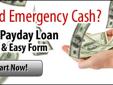 DO YOU HAVE AN URGENT MONEY PROBLEM?
Our Payday Loans are great for those who need fast cash for any financial problem.
Cash Advance loans are the fastest way to solve your financial emergency. Expenses
can hit anyone at any time and OUR TOP RATED PAYDAY