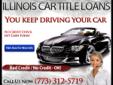 Click the Banner Below to Apply Now!
Carol Stream Car Title Loans is Here to Help You With Your Finances
If you want cash today, Carol Stream Car Title Loans is the easiest and fastest way to get it! We offer some of the lowest interest rates in the state