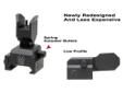 GG&G AR15 BUIS Front Flip-up Sight Picatinny Mount Black - Spring Actuated. The GG&G Spring Actuated Flip Up Front Sight for Tactical Forearms is easy to install, simple to deploy, and lightweight. It includes a locking detent system that once deployed in