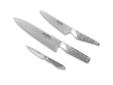 ï»¿ï»¿ï»¿
Global G2338 3-Piece Chef's, Utility, and Paring Knife Starter Set
More Pictures
Lowest Price
Click Here For Lastest Price !
Technical Detail :
Thin blades for precision slicing
Face-ground with long taper so edge remains sharp longer
Blades made of