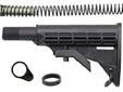AR15/M4 6 position CAR stock kit with buffer and spring. Specifications:- Manufactured out of a heavy duty composite to ensure high quality and strength. - Perfect for military and police applications - adjusts to body armor with six (6)-position