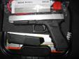 Like new custom Glock 34 9mm. Stainless slide, stainless match grade standard rifled barrel (can shoot lead rounds), stainless captured guide rod assembly. Fiber optic 3 dot sights. Has an extended slide lock, extended magazine release, grip plug and a