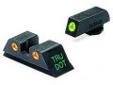 "
Mako Group ML10222 O Glock - Tru-Dot Sights 10mm &.45 ACP, Green/Orange, Fixed Set
Glock - TD 10mm & .45ACP Green/Orange Fxd Set
Specifications:
- Unequaled Low Light Performance
- Brightest Night Sights Available Today
- Used by Military & Law