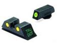 "
Mako Group ML10224Y Glock - Tru-Dot Sights 9mm/357 Sig/.40 S&W/.45 GAP, Green/Yellow, Fixed Set
Glock - TD 9/357/.40/45 GAP Green/Yellow Fxd Set
Specifications:
- Unequaled Low Light Performance
- Brightest Night Sights Available Today
- Used by