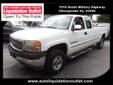 2001 GMC Sierra 2500HD SLE $9,986
Pre-Owned Car And Truck Liquidation Outlet
1510 S. Military Highway
Chesapeake, VA 23320
(800)876-4139
Retail Price: Call for price
OUR PRICE: $9,986
Stock: B5264A
VIN: 1GTHC29U31E332353
Body Style: Extended Cab Pickup