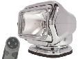Stryker Searchlight - Durable, Versatile, Powerful.. Guaranteed! Exclusive Cr5 Pentabeam II Technology Wireless Remote Controlled Operation 370x Rotation x 135 degree Tilt 500,000 Candle Power, 5.5 Amps UV Ray and Saltwater Resistant Integrated 12V DC