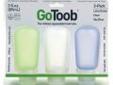 "
Lewis N. Clark HG0187 GoToob Large, 3 oz, 3-Pack, Clear/Green/Blue
GoToob, the civilized, smart, squeezable travel tube.
- 3 Pack
- Clear, Green, Blue
- 3 oz."Price: $13.29
Source: