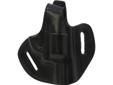 Gold Line Concealment Holsters, Belts & Accessories Type: Two Slot Pancake Holster, Black Deep definition molding and unsurpassed quality. Wear tilted or straight up. Place on belt up to 1-3/4 in. Gold Line...The finest genuine leather holsters in the