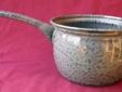 This old Graniteware sauce pan is in great shape! The bowl is 7" in diameter. Total length is 12 1/2". $18
Several other Graniteware items available! Here are just a few of them: http://www.flickr.com/photos/89558788@N03/sets/72157635507706156
Also a