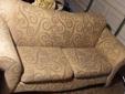 Great Condition Fabric Upholstered Sofa & Love-seat Combo Special! Up for best offer sell is this good condition sofa and love seat combo. The color is kinda hard to distinguish but, it appears to be a mixture of light to medium tan fabric. The designs
