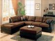 The Abby Sectional & Ottoman
This ultra plush sectional includes expresso bycast base, cholcolate colored microfiber throw pillows and cushions.
Ottoman is Included in the price!
The smooth microfiber surface offers a luxurious soft and supple feel to the