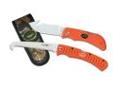 "
Outdoor Edge Cutlery Corp GHC-1 Grip Knife Combo (Orange Handles) - Box
This compact, lightweight set combined a quality folding gut-hook skinner and wood/bone saw at an exceptional value. Comes complete with a Mossy Oak Break-Up nylon belt sheath.