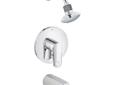 Grohe Europlus Tub/ Shower Combination PBV Trim in StarLight Chrome # 35 018 002. A classic within its sector, the timeless design of Europlus balances a contemporary aesthetic with superior ergonomics. A versatile and great value faucet, it brings