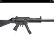 Exact replica of the HK MP5 Carbine only in 22lr. All HK MP5 accessories will fit. Brand new in box, 22 round mag, fake suppressor, and fixed stock. 110 round drum available for extra $50.00. Definitely one of the funnest guns around. Bob 602-989-1959