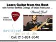 Guitar Lessons and InstructionÂ 
By David Joel former Berklee College of Music Instructor
Serving Philadelphia, Cherry Hill
