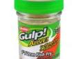 "
Berkley 1156577 Gulp! Alive! Fish Fry, 1"" Luma Glow
Quivering tail action. More durable, more effective, more convenient and more color choices than live bait.
Features:
- Size: 1in.
- Weight: 1.9oz.
- Color: Luma Glow "Price: $4.35
Source: